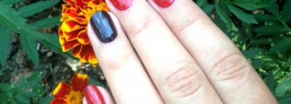 Красная смородина и Горький шоколад: Essie Nail Polish №104 Carry On и Essie Nail Polish №55 A List