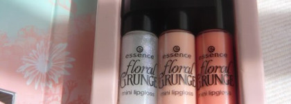 Две непОнятые мной милашки -  Essence Floral Grunge mini lipgloss set N01 , N02