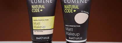 Сравнение. Lumene Natural Code skin perfection Matt MakeUp, #10 vanilla, old vs new version