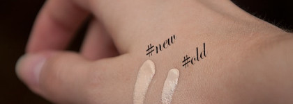 Сравнение. Lumene Natural Code skin perfection Matt MakeUp, #10 vanilla, old vs new version