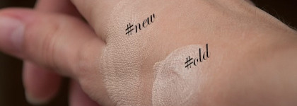 Сравнение. Lumene Natural Code skin perfection Matt MakeUp, #10 vanilla, old vs new version