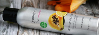 GreenLand fruit emotions Shower mousse - Мусс для душа Папайя-Лимон