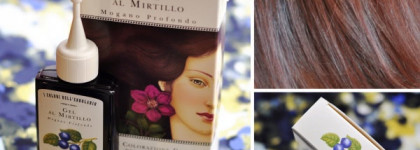 L'Erbolario Hair Color Mahogany-Red -  Красящий гель с черникой "Красное дерево"