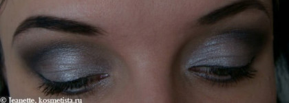 Серое трио теней Bourjois Smoky eyes и помада Vivienne Sabo Charme de Vous № 102