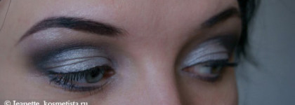 Серое трио теней Bourjois Smoky eyes и помада Vivienne Sabo Charme de Vous № 102