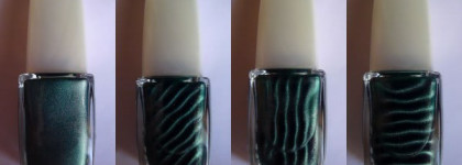 Изумрудные ногти с Golden Rose Magnetic 04