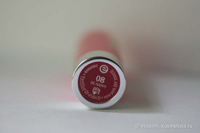 Помада Essence sheer & shine lipstick 08 be happy