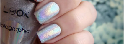 Жидкая радуга на ноготках - NailLook Holographic
