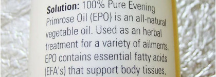 О маслах. Масло примулы вечерней и Масло конопли