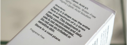 The Ordinary Alpha Lipoic Acid 5%. Антиоксидантная сыворотка с альфа-липоевой кислотой