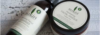 Sukin. Очищающий пенящийся гель и увлажняющая маска