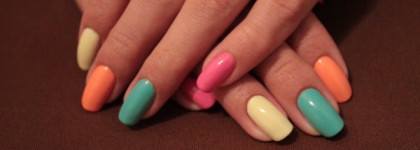 Летний квартет на ногтях