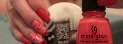 Романтический маникюр с диском ВМ-317 и лаком CG Make Some Noise