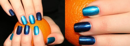 Двойной маникюр с Essence color&go #76 и #24