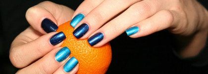 Двойной маникюр с Essence color&go #76 и #24