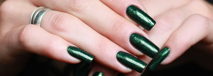 China Glaze Ruby Pumps & China Glaze Glittering Garland