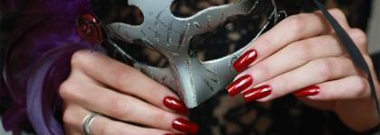 China Glaze Ruby Pumps & China Glaze Glittering Garland