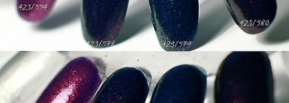 El Corazon Activ Bio-Gel Magic Shine # 423/ 578, 423/579, 423/580, 423/554 сходства и различия + мульти-маникюр