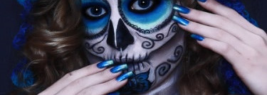 El Corazon Activ Bio-Gel 423/576 Magic Heart of Ocean для образа Sugar Skull(сахарный череп) на Halloween