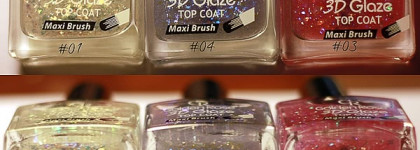 Golden Rose 3D Glaze top coat #01, #03, #04