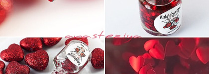 Watercolour nail art - акварельная техника с топом Забава № Z-12 «Стрела Амура» от EL Corazon к 14 февраля