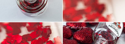 Watercolour nail art - акварельная техника с топом Забава № Z-12 «Стрела Амура» от EL Corazon к 14 февраля