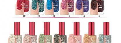 Golden rose galaxy Nail Color #15