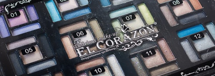 Rock'n'roll образ с компактными 5-ти цветными тенями для век EL Corazon professional eyeshadow super holographic-3D #05