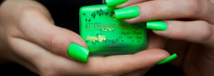 Что делать с глиттерами и неонами на примере профессиональных лаков для ногтей El Corazon Matte Effect neon #147 #142,#145 и El Corazon Activ Bio Gel color gel polish "Hocus Pocus" #423/151-155