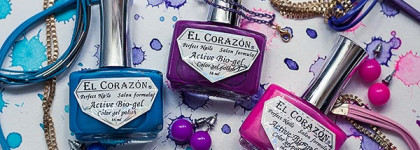 Градиенты с EL Corazon Active Bio-gel Color gel polish "Jelly Neon"  #423/254 #423/256 #423/252 #423/257(нейл-арт)