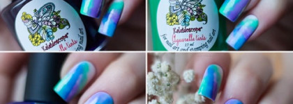 Несколько дизайнов с использованием тинтов  El Corazon Kaleidoscope Aquarelle tints