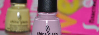 China glaze nail polish: Lemon fizz #871, Something sweet #862