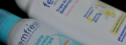 Femfresh Intimate Hygiene Feminine freshness deodorant & Femfresh  Intimate Hygiene  Triple action deodorising wash