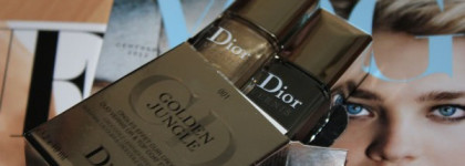 Лак осени Dior 001 Golden Jungle Duo Vernis Or & Top Coat Fini Croco