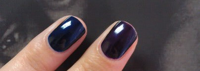 2 любимчика (Chanel Le Vernis #483 Vendetta & Sally Hansen Complete Salon Manicure #650 Navy Baby)