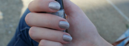 Радуга на ногтях с Aurelia 101 - Искрящееся серебро