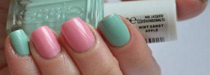 Essie #19 Need a Vacation, Essie 99 Mint Candy Apple+Dance Legend Dotty Top
