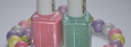 Essie #19 Need a Vacation, Essie 99 Mint Candy Apple+Dance Legend Dotty Top