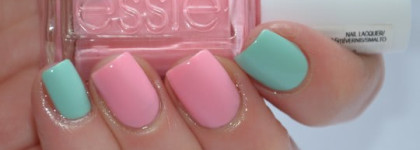 Essie #19 Need a Vacation, Essie 99 Mint Candy Apple+Dance Legend Dotty Top