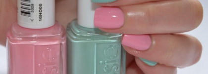 Essie #19 Need a Vacation, Essie 99 Mint Candy Apple+Dance Legend Dotty Top