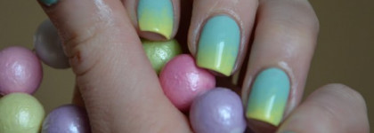 Четыре лака - четыре маникюра, или Как я осваивала градиент (Essie #19, 20, 99, Orly Lemonade)