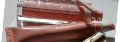 Clarins Eclat Minute Instant Light Natural Lip Perfector #04, Dior Addict Ultra Gloss Glow #247