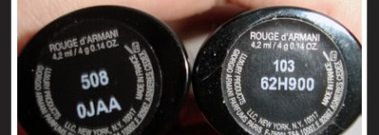 Идеальная губная помада Armani Rouge D'armani №103 и №508