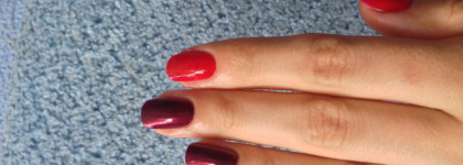 Мои лаки CND Vinylux оттенки masquerade #130  и  wildfire#158