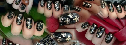 Готовый маникюр от El Corazon.Bling nail Skin Kbns-34