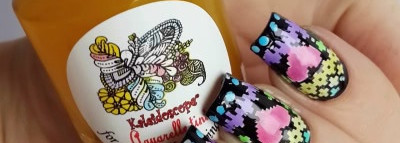 Маникюр ко дню всех влюбленных с MoYou London и тинтами El Corazon Kaleidoscope Aquarelle tints