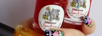 Маникюр ко дню всех влюбленных с MoYou London и тинтами El Corazon Kaleidoscope Aquarelle tints