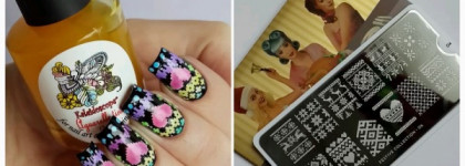 Маникюр ко дню всех влюбленных с MoYou London и тинтами El Corazon Kaleidoscope Aquarelle tints