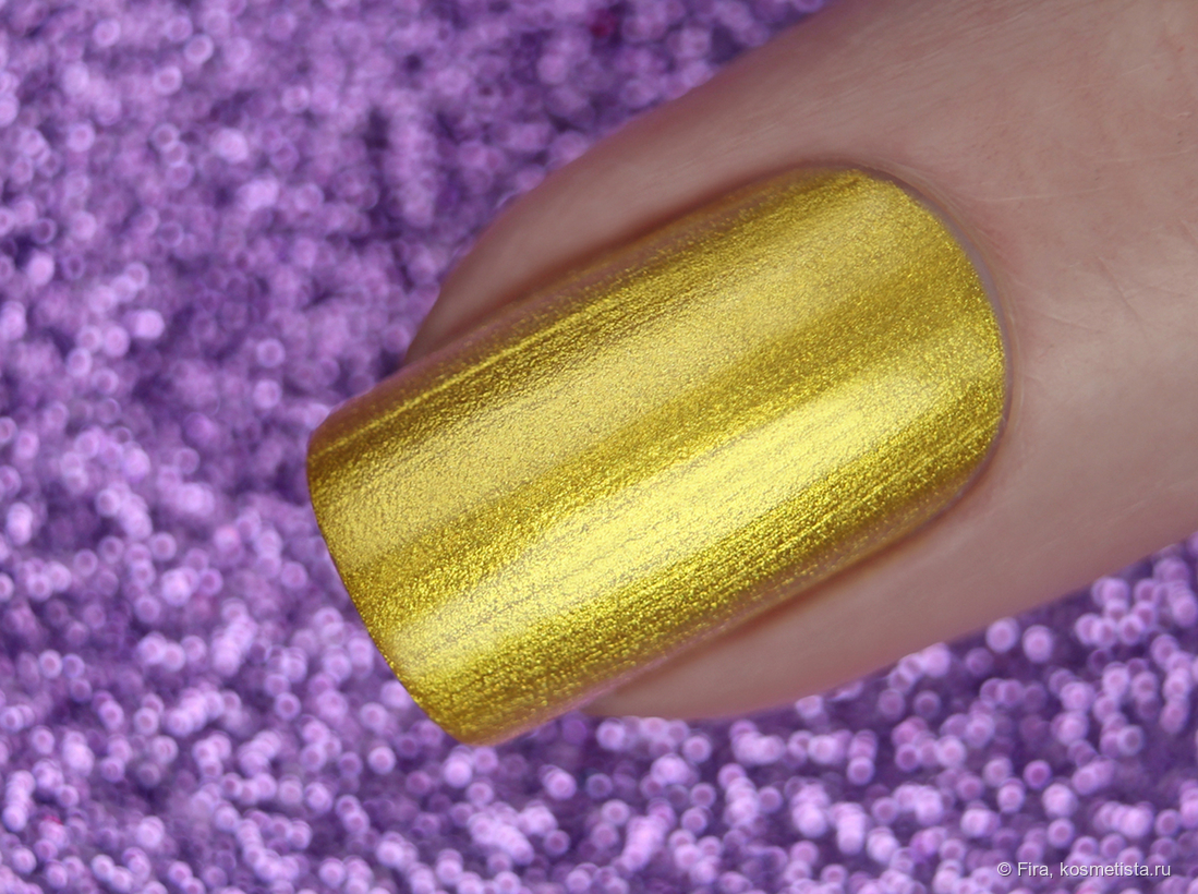 Краска №stm-21 Gold в один слой соло на ногте
