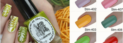 Kaleidoscope Special paint for stamping nail art №Stm-401-№Stm-410